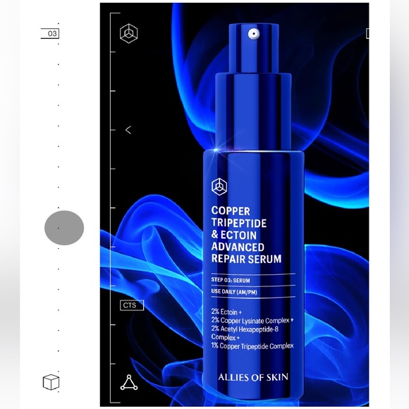 Allies of Skin COPPER TRIPEPTIDE & ECTOIN ADVANCED REPAIR SERUM (waitlist) - Picture 3 of 5